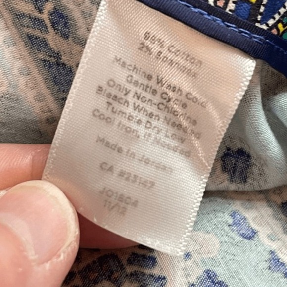 TALBOTS Cropped Paisley Slim-Fit Pants, Size 2P - Picture 7 of 8